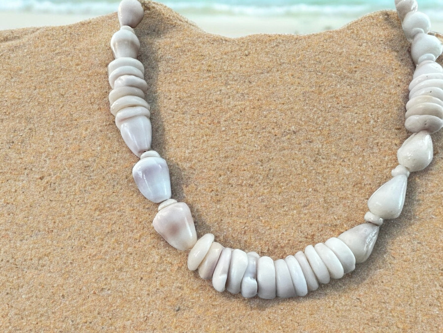Dwarf Cone Shell & Puka Shell Necklace