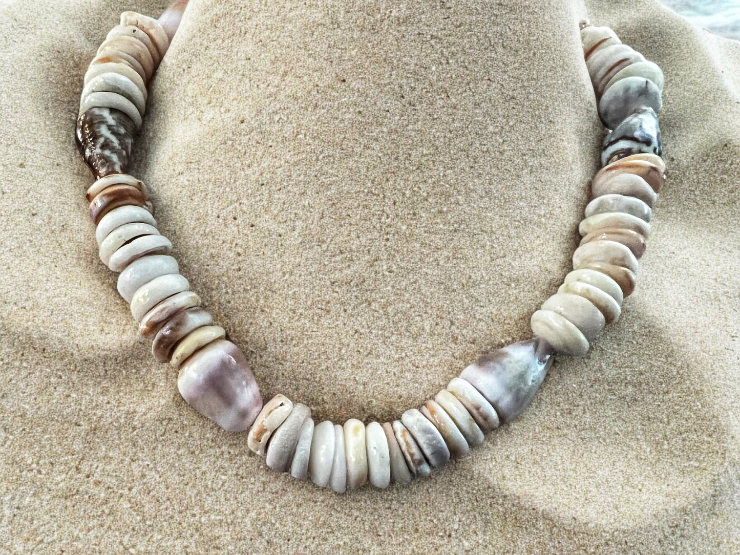 Mixed Cone Shell & Puka Shell Necklace