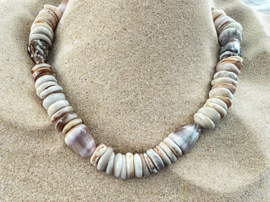 Mixed Cone Shell & Puka Shell Necklace
