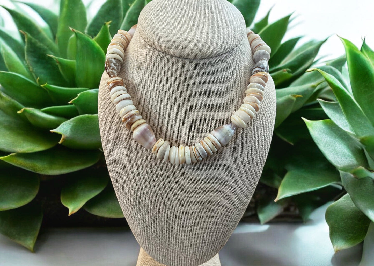 Mixed Cone Shell & Puka Shell Necklace