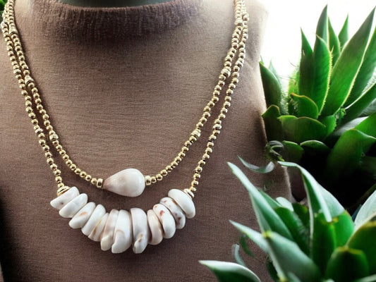 Puka Shell Necklace Gold Necklace