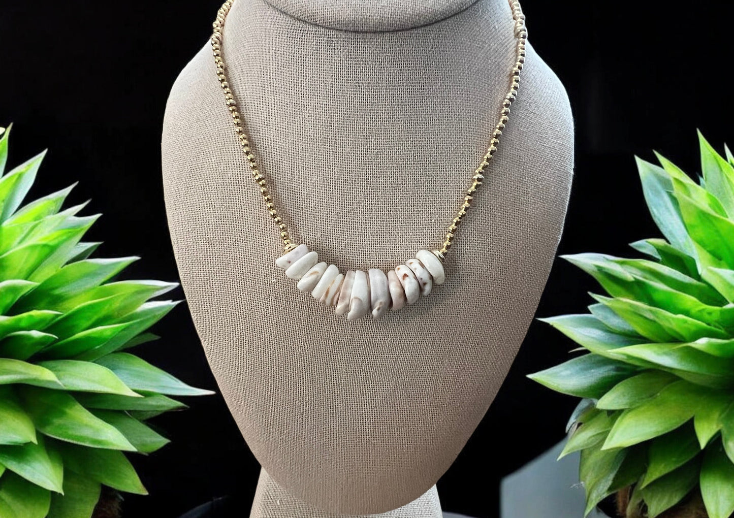 Puka Shell Necklace Gold Necklace
