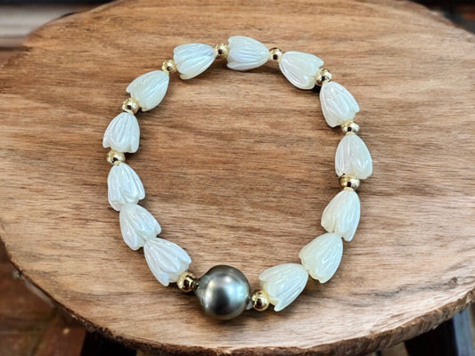 Tahitian Pikake Stretch Bracelet