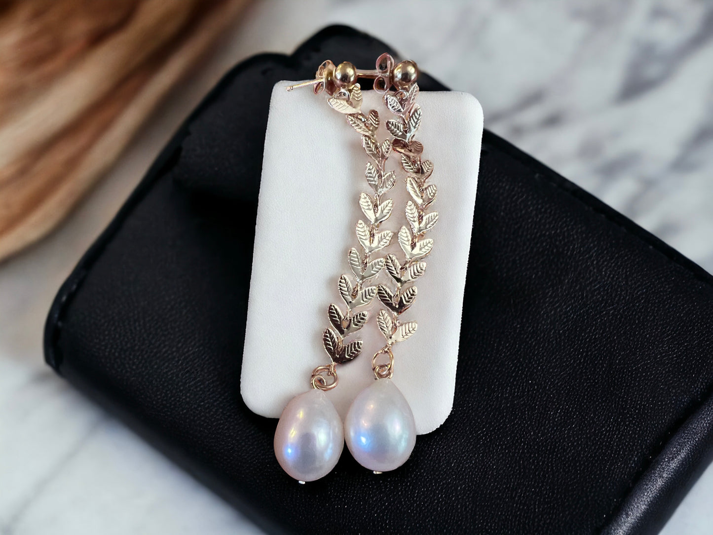 Edison Gold Leaf Earrings