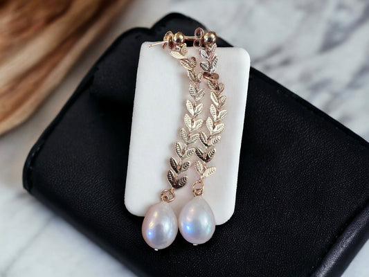 Edison Gold Leaf Earrings