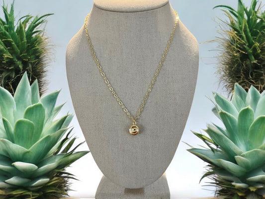 Gold Shell Chain Necklace