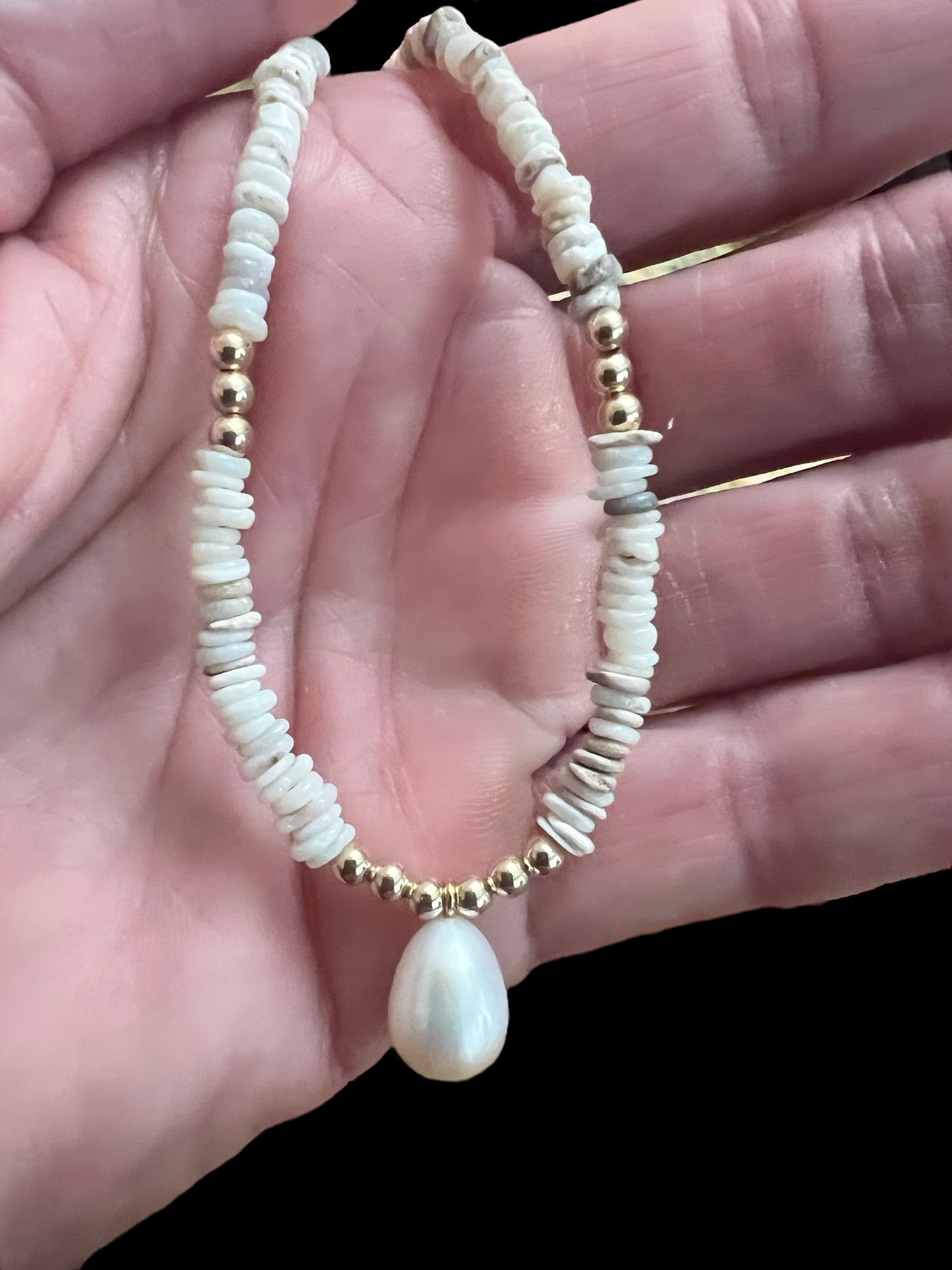Australian Opal Mala Necklace -  Edison Pearl
