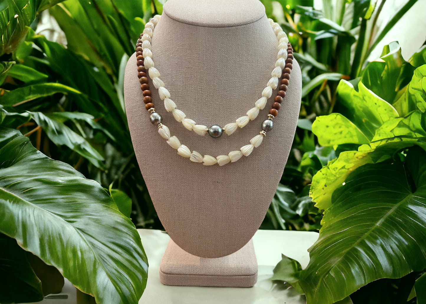 Pikake & Tahitian Necklace