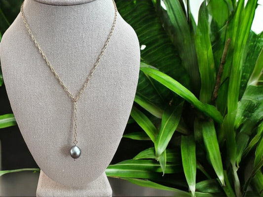 Tahitian Pearl Lariat Necklace