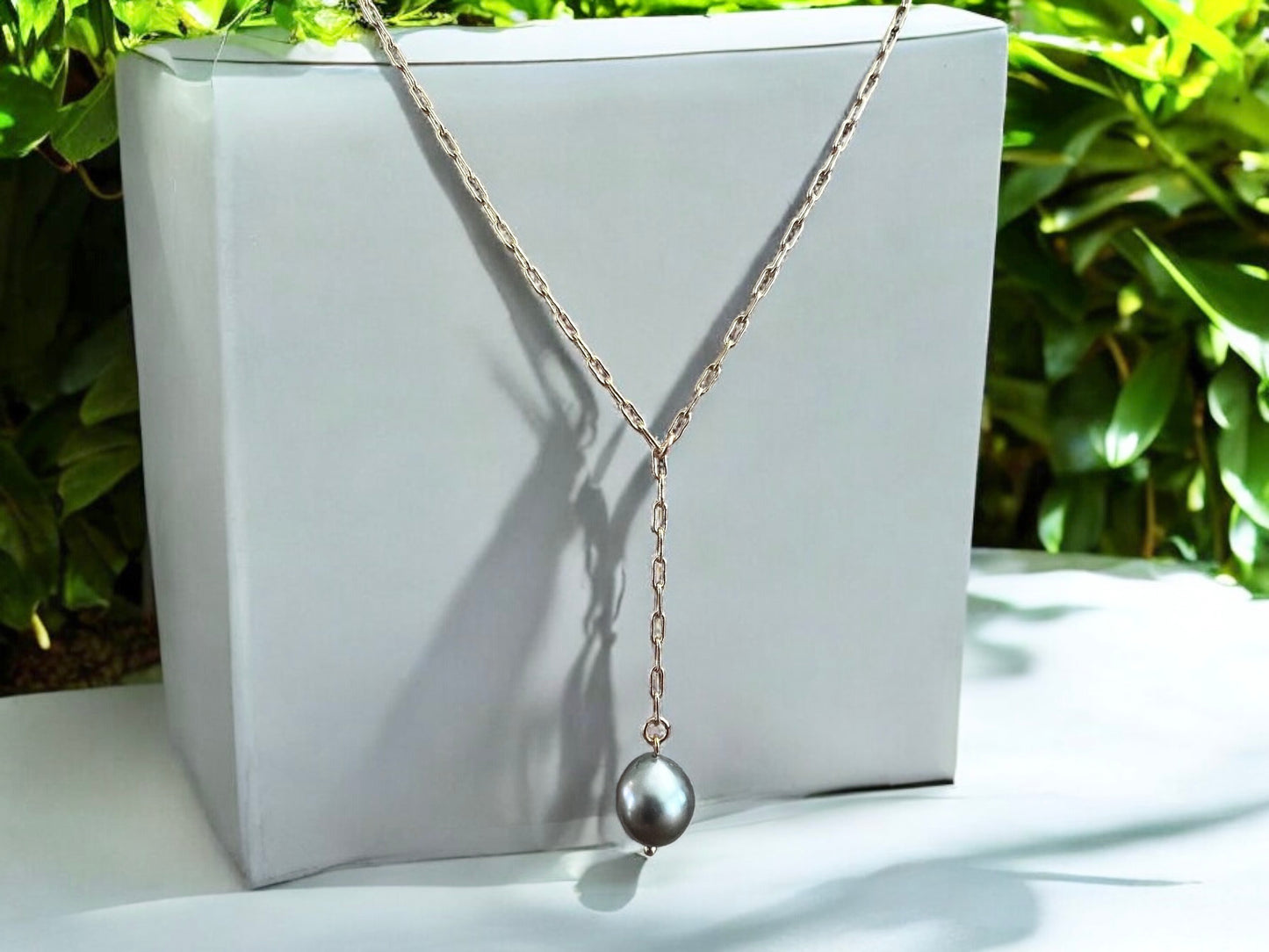 Tahitian Pearl Lariat Necklace