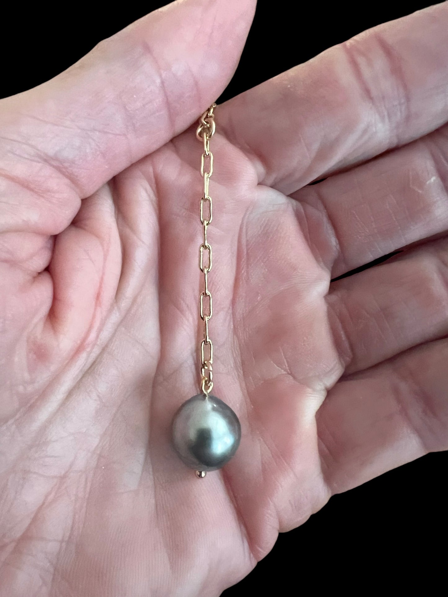 Tahitian Pearl Lariat Necklace