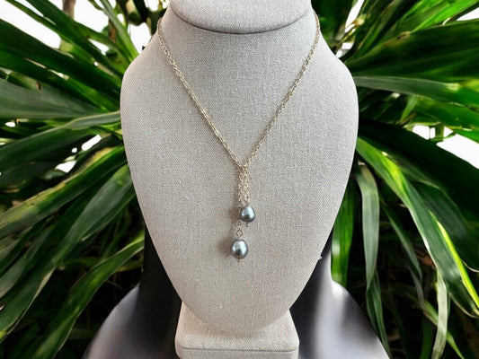 Tahitian Pearl Double Lariat Necklace