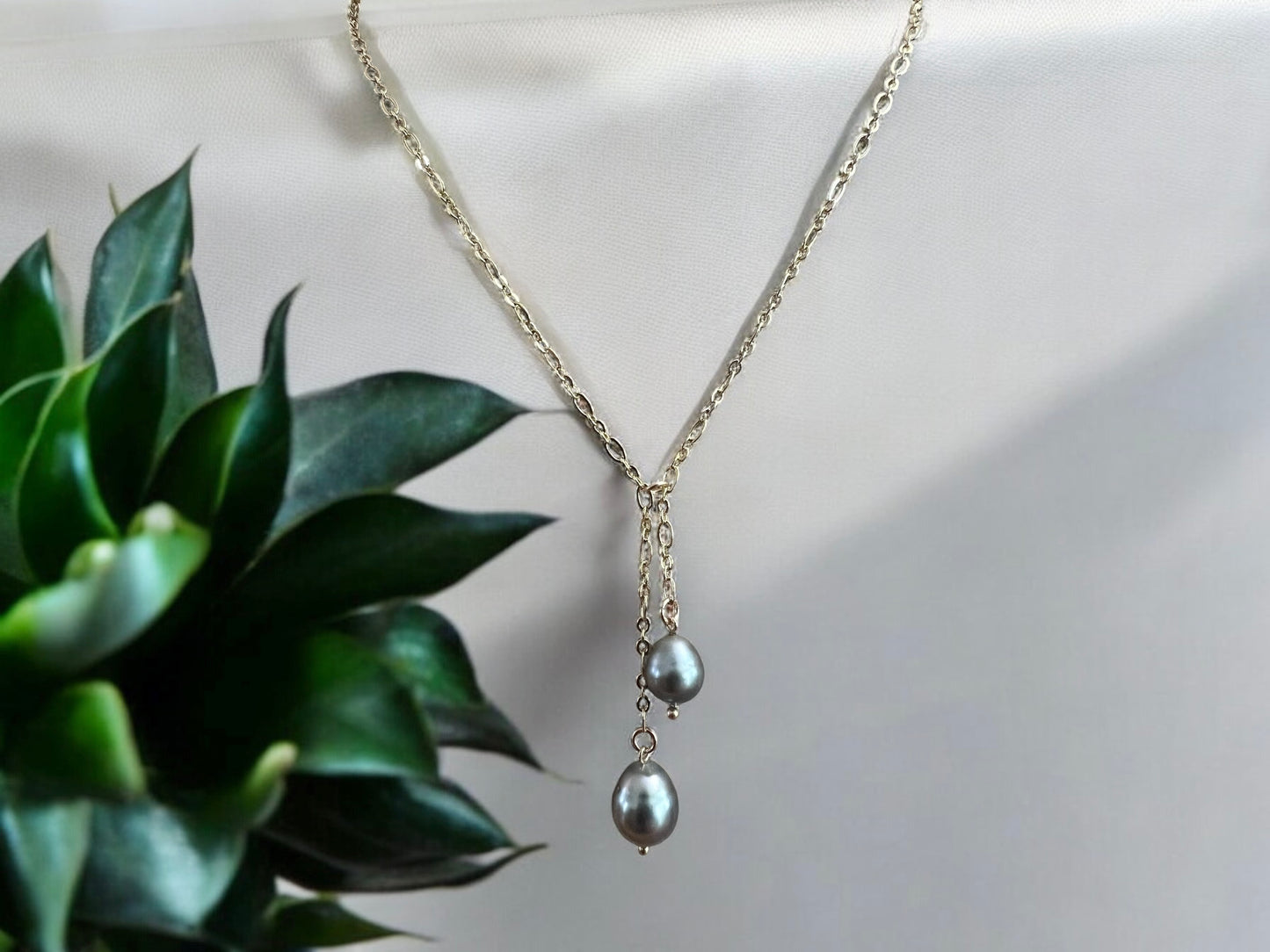 Tahitian Pearl Double Lariat Necklace
