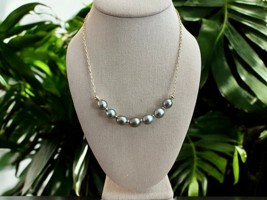 Tahitian Pearl Paperclip Necklace