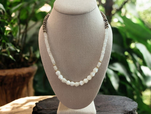 Pikake Moonstone Lei Necklace