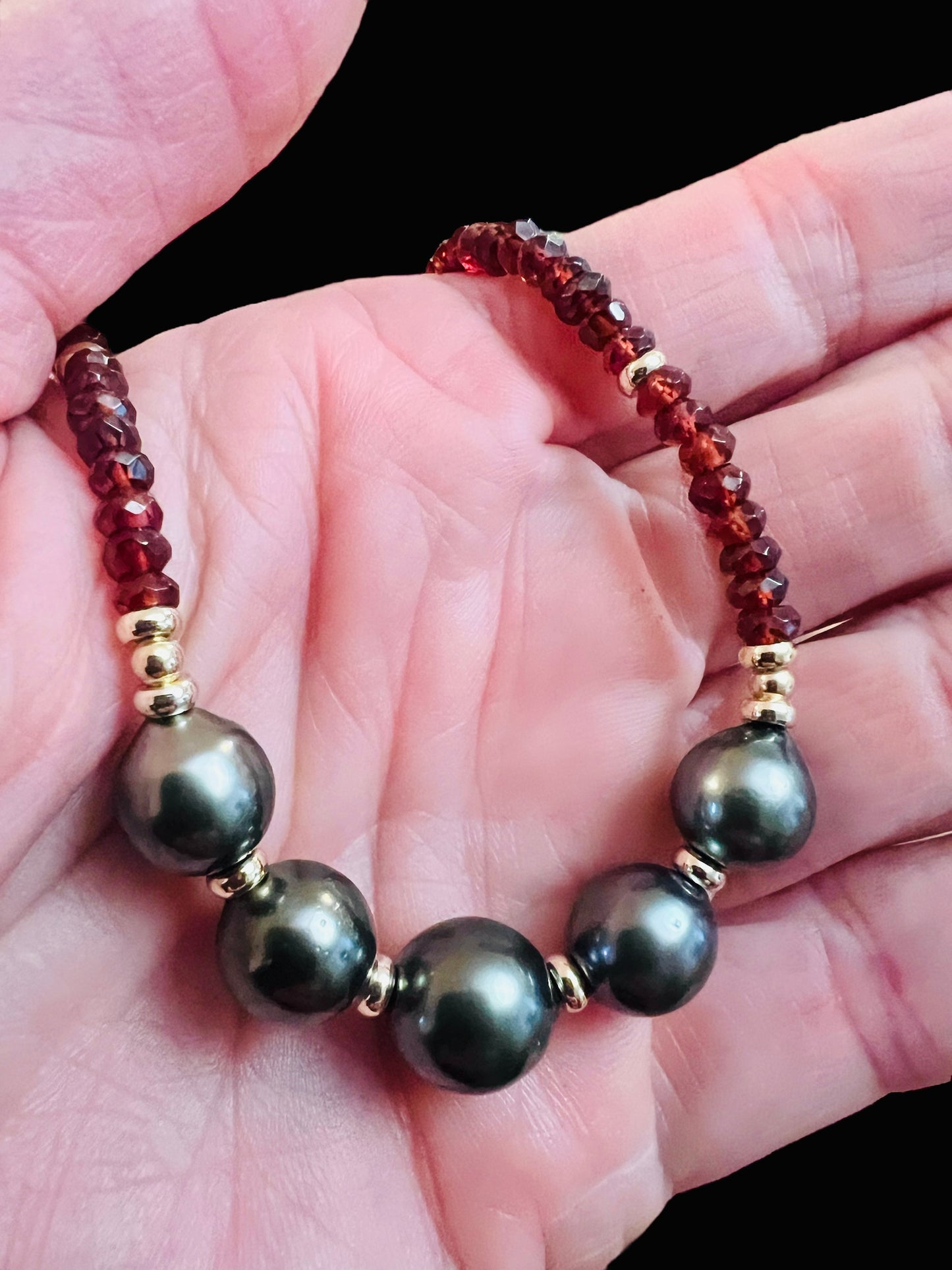 Garnet Goddess Necklace