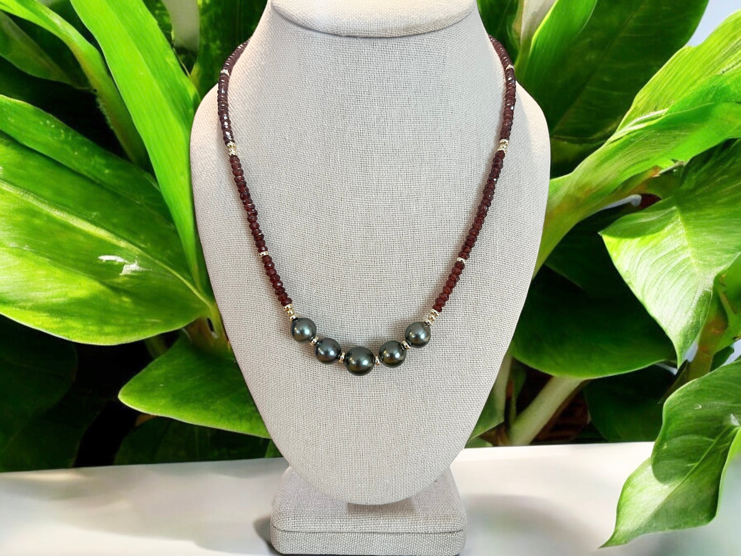 Garnet Goddess Necklace