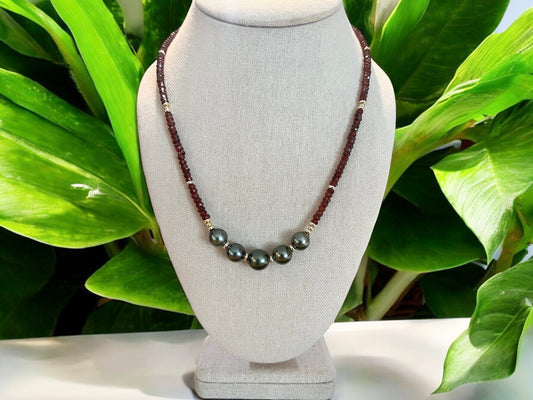 Garnet Goddess Necklace