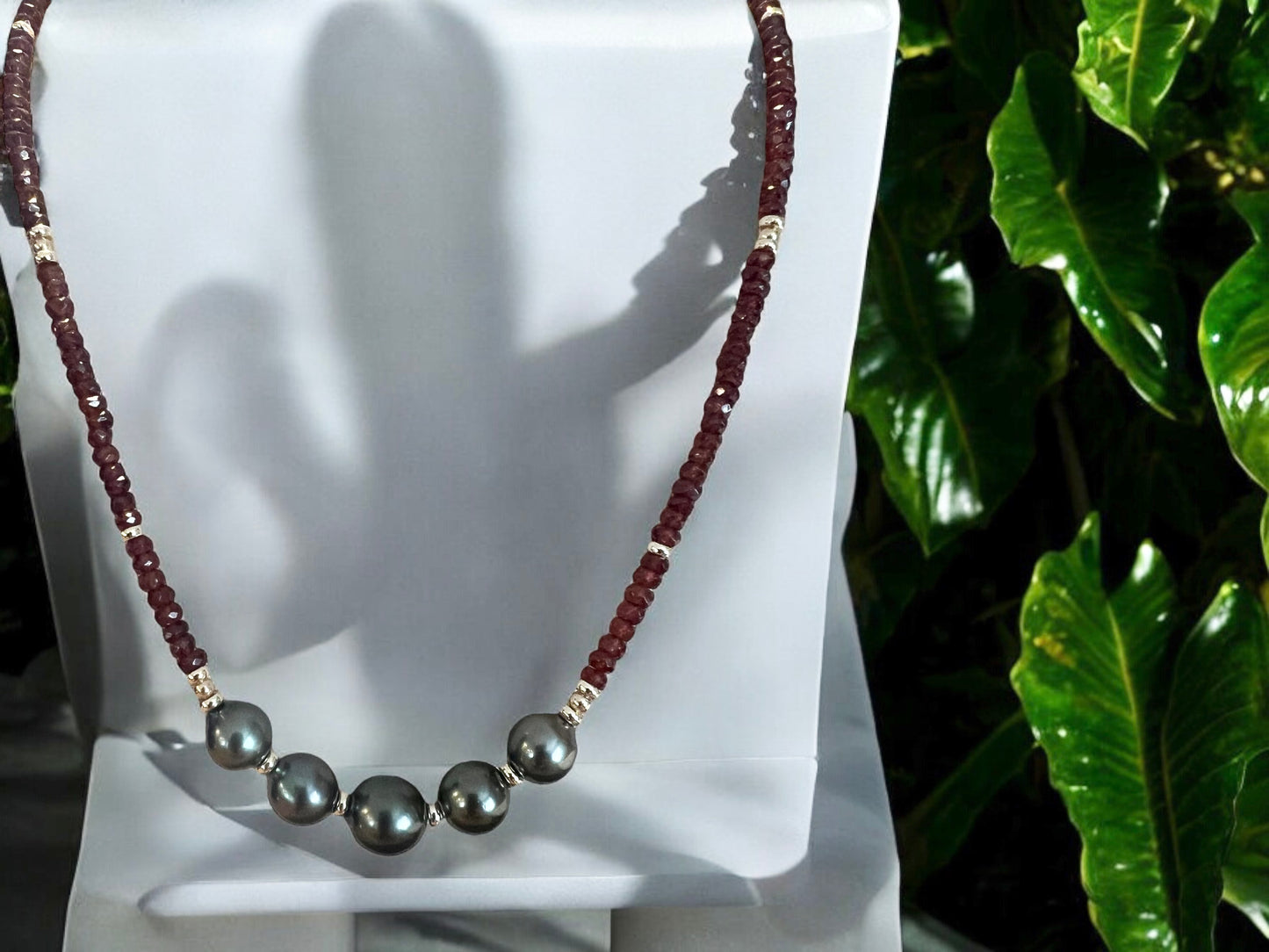 Garnet Goddess Necklace