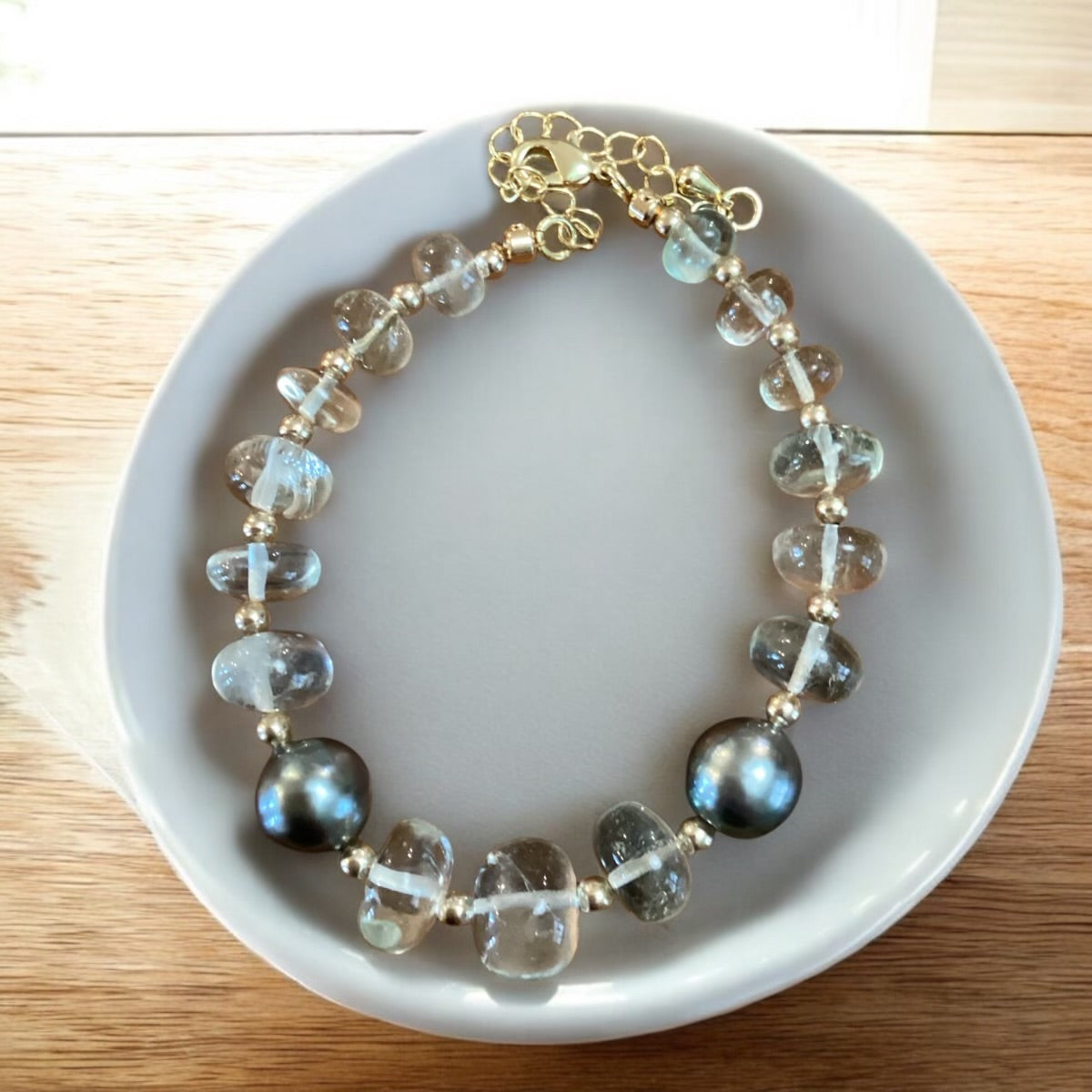 Green Garnet Tahitian Bracelet