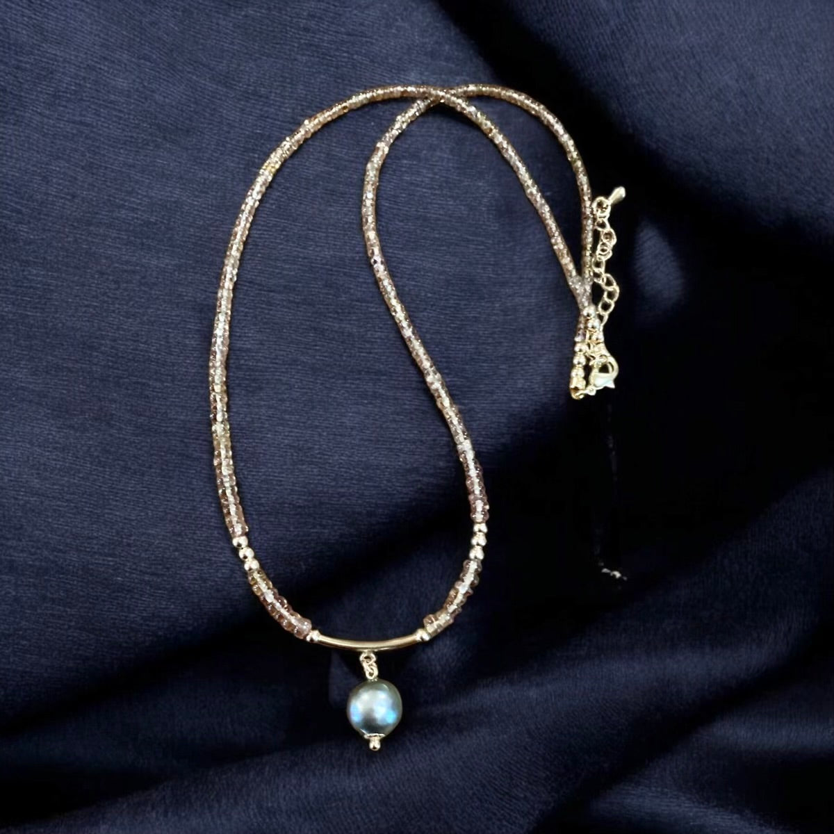 Color Change Garnet Pendant Necklace