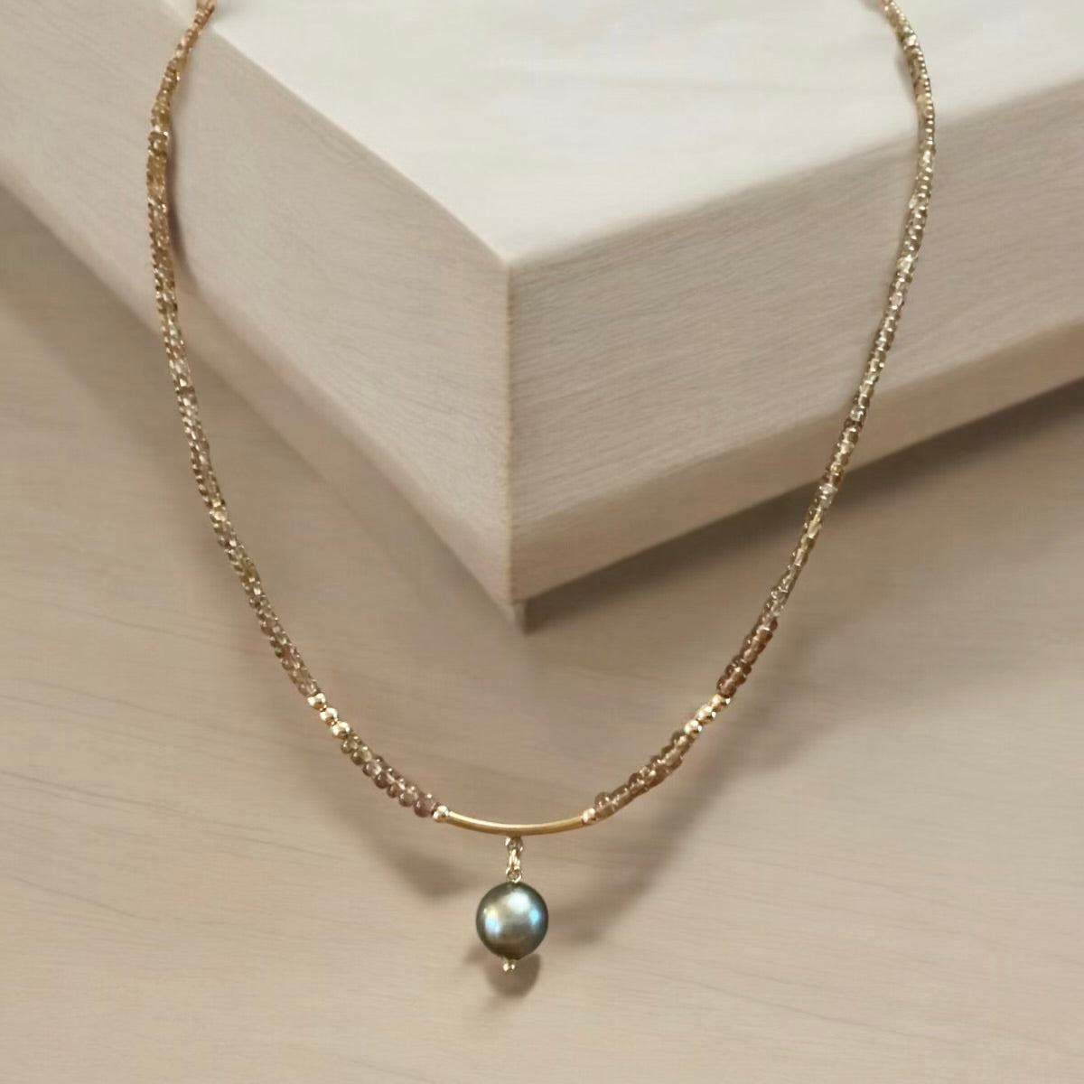 Color Change Garnet Pendant Necklace