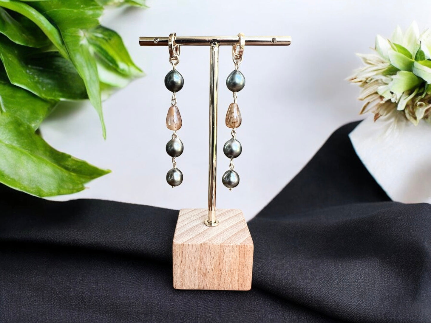 Dark Tahitian Danglers