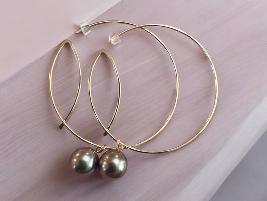 Art Deco Hoops