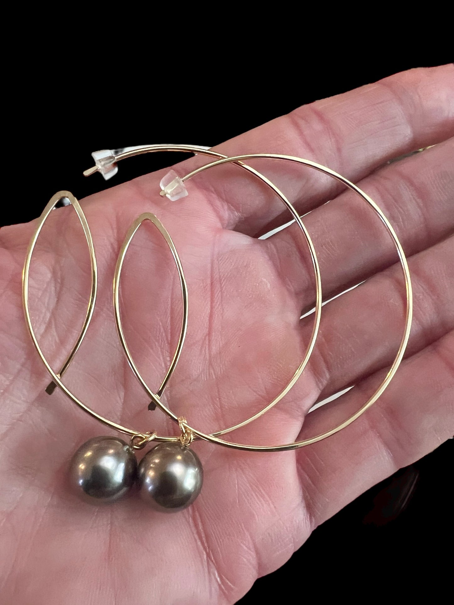 Art Deco Hoops