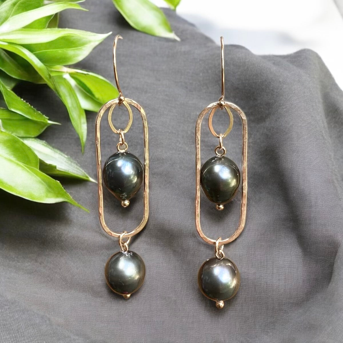 Tahitian Panel Earrings