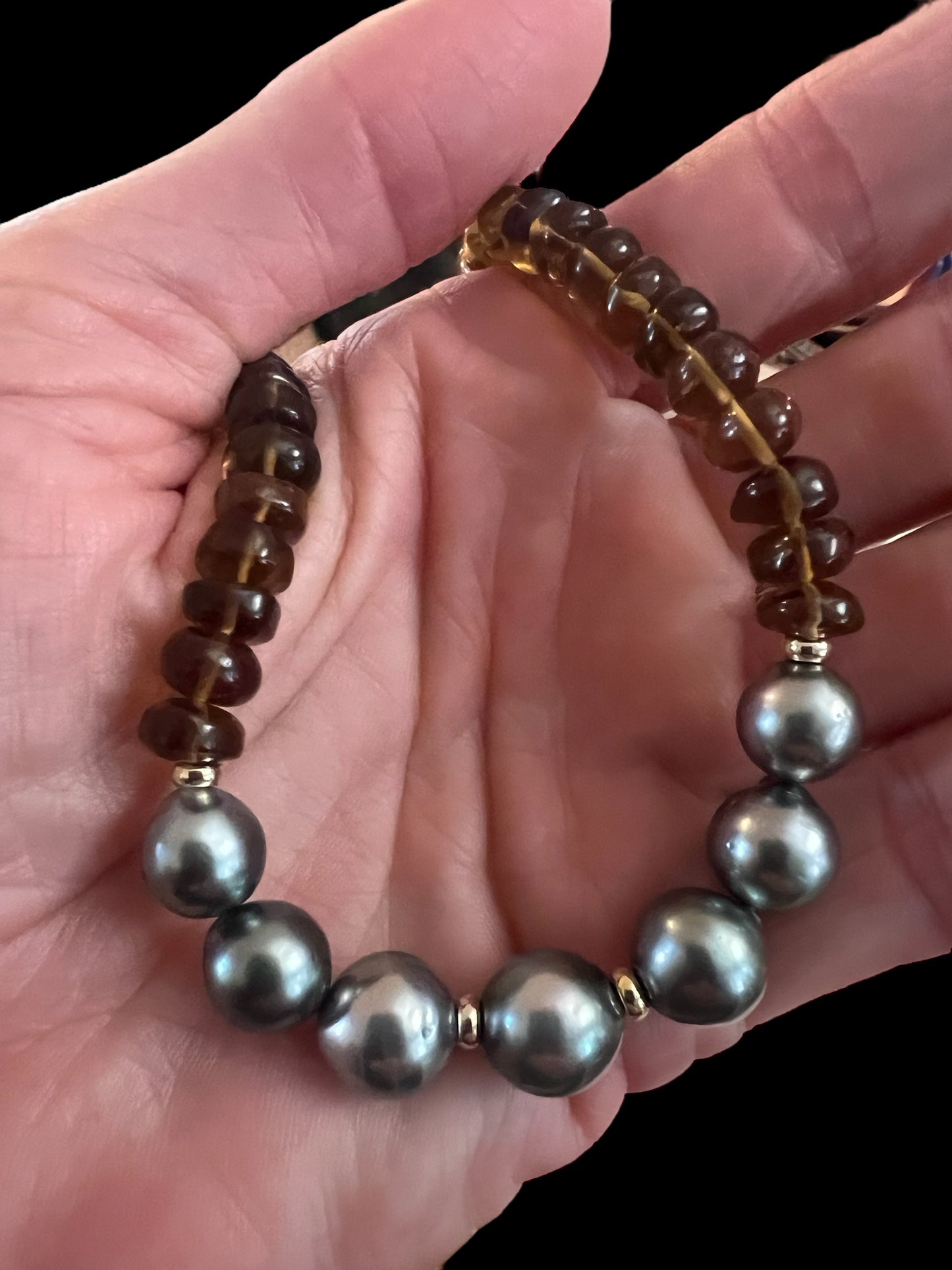 Tahitian Topaz Short Necklace