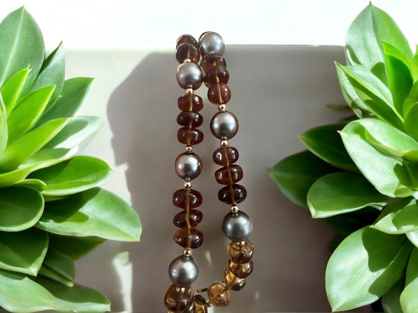 Tahitian Topaz Long Necklace