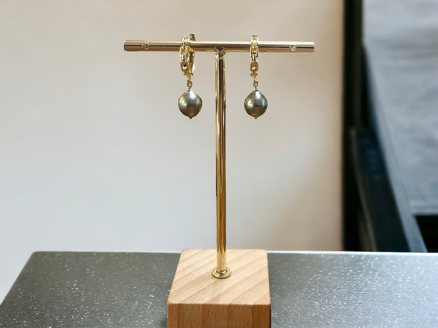 Scroll Lever Back Earrings