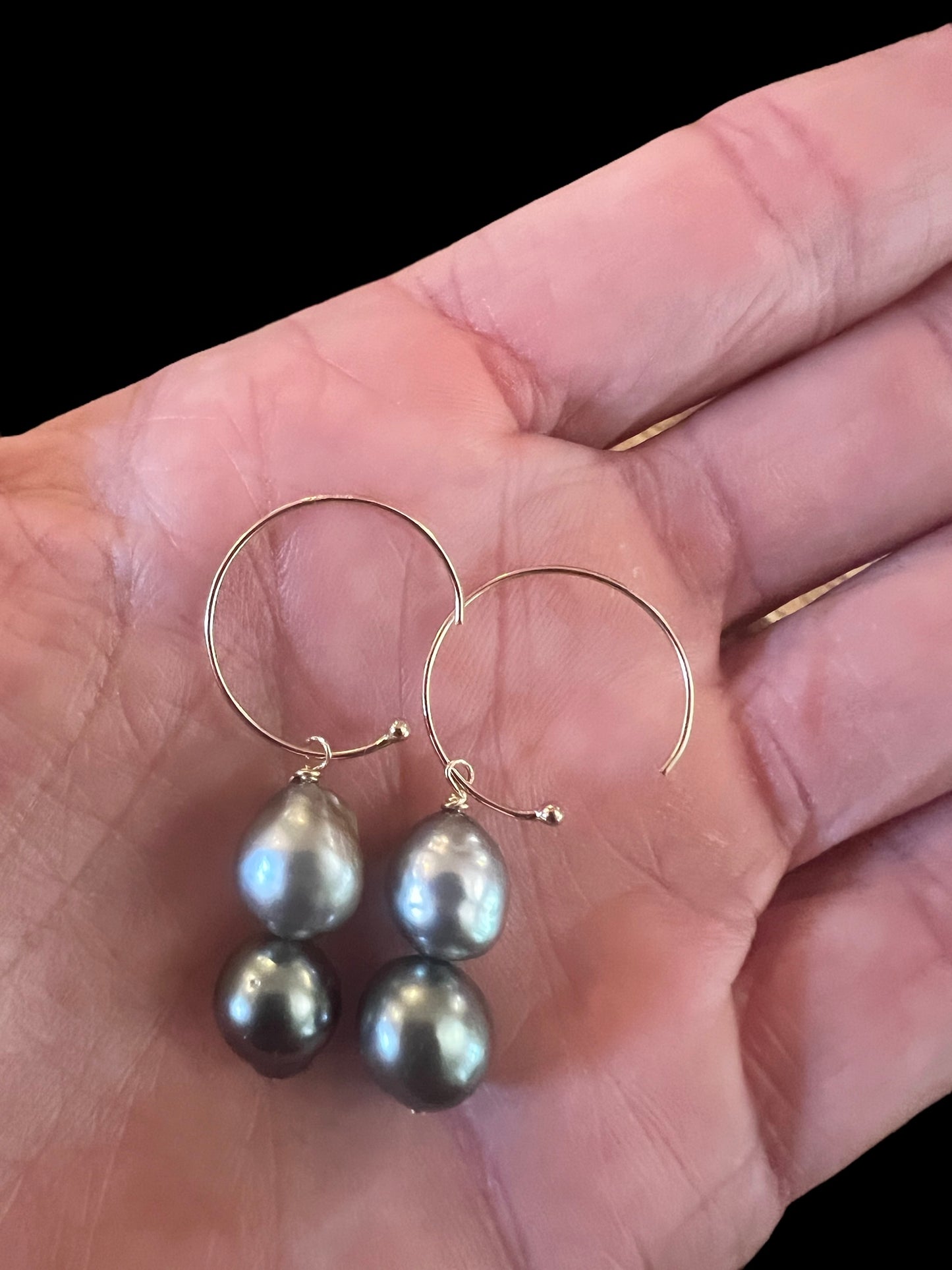 Tahitian Naked Hoops