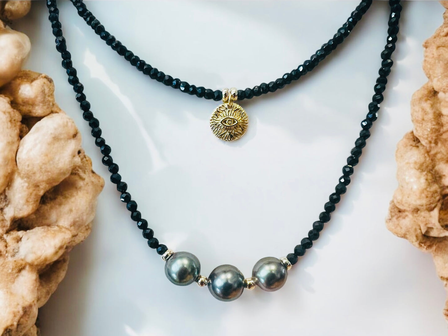 Evil Eye Spinel Choker Necklace