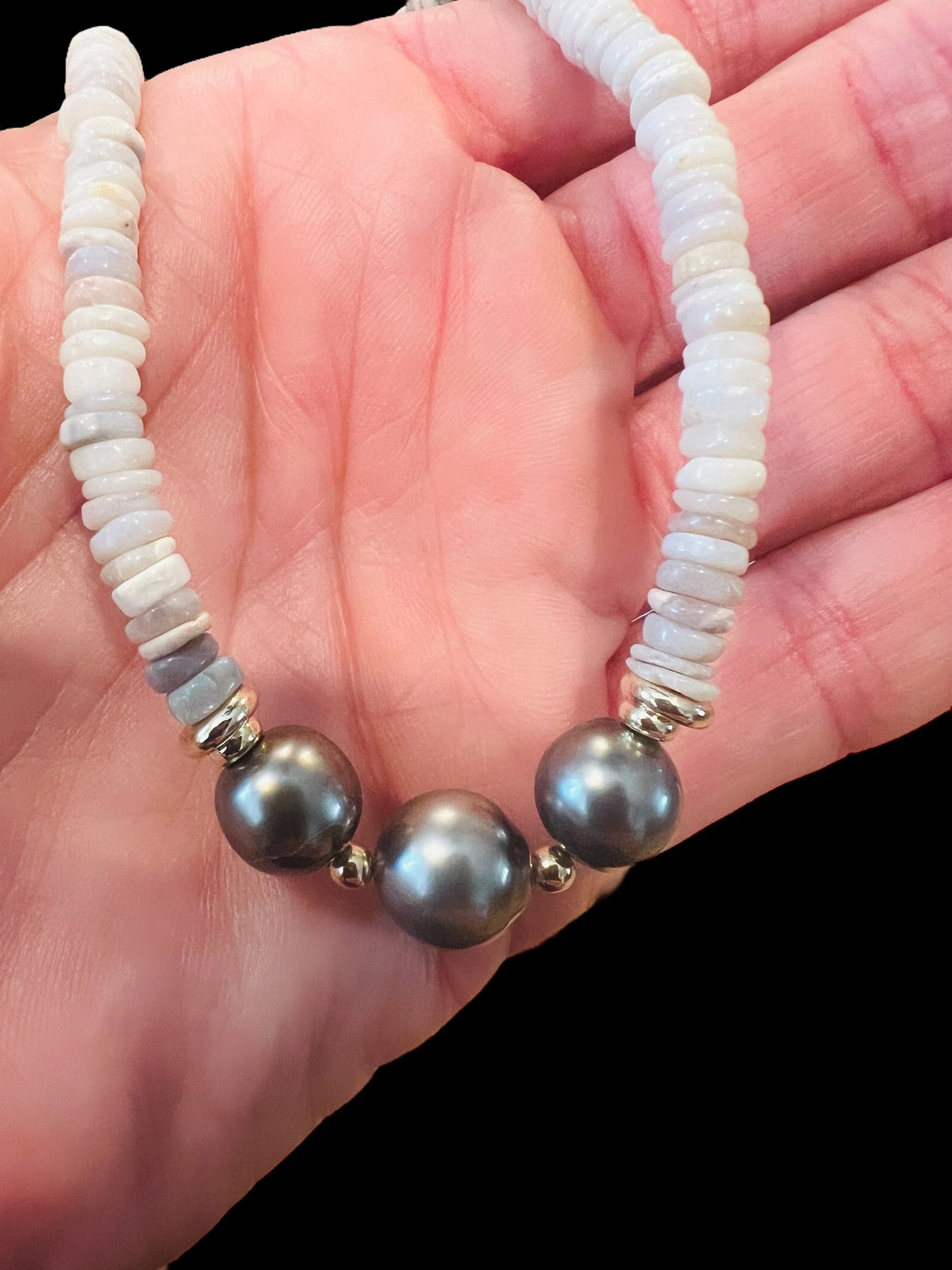 Australian Opal Tahitian Princess Necklace