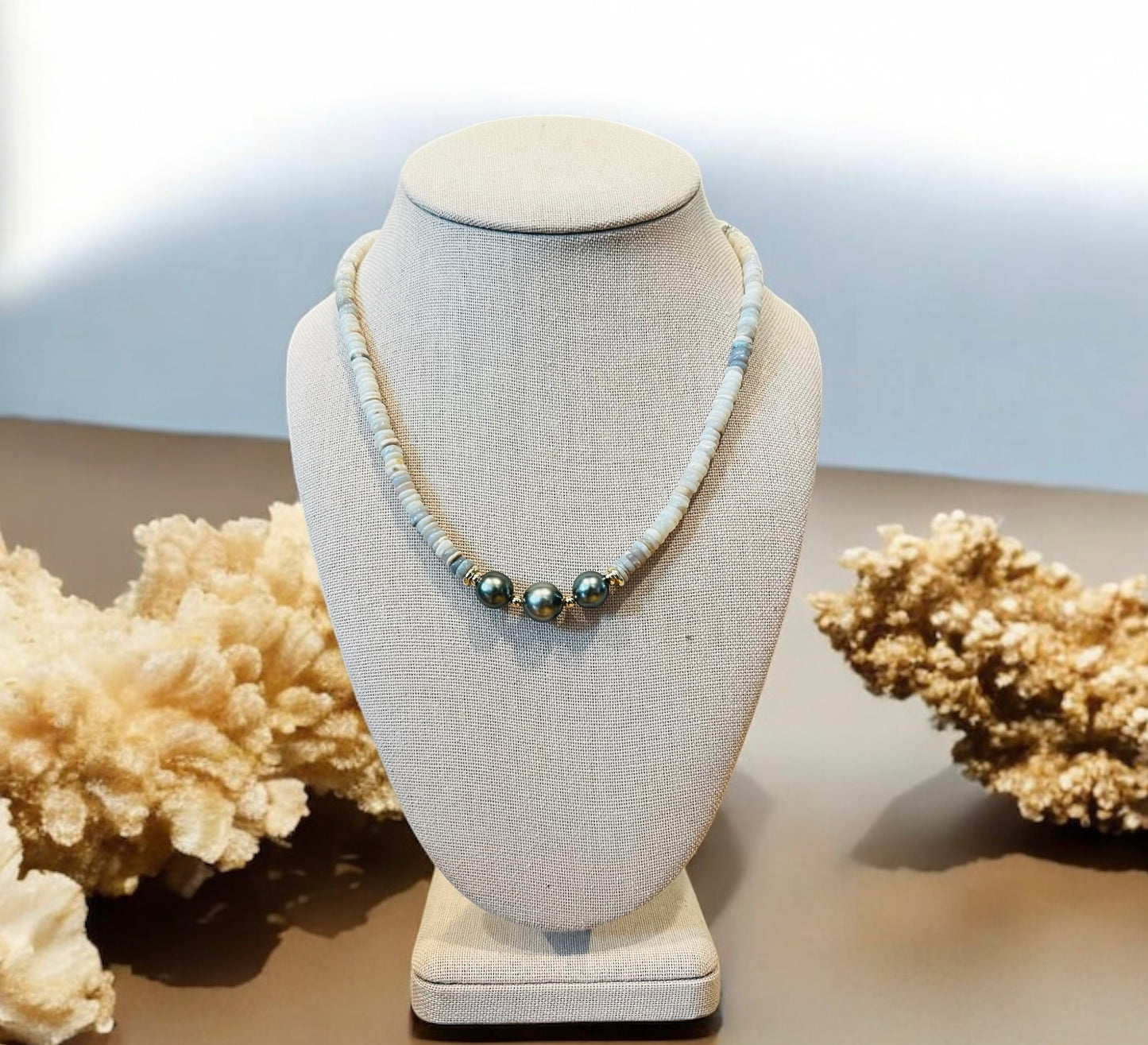 Australian Opal Tahitian Princess Necklace