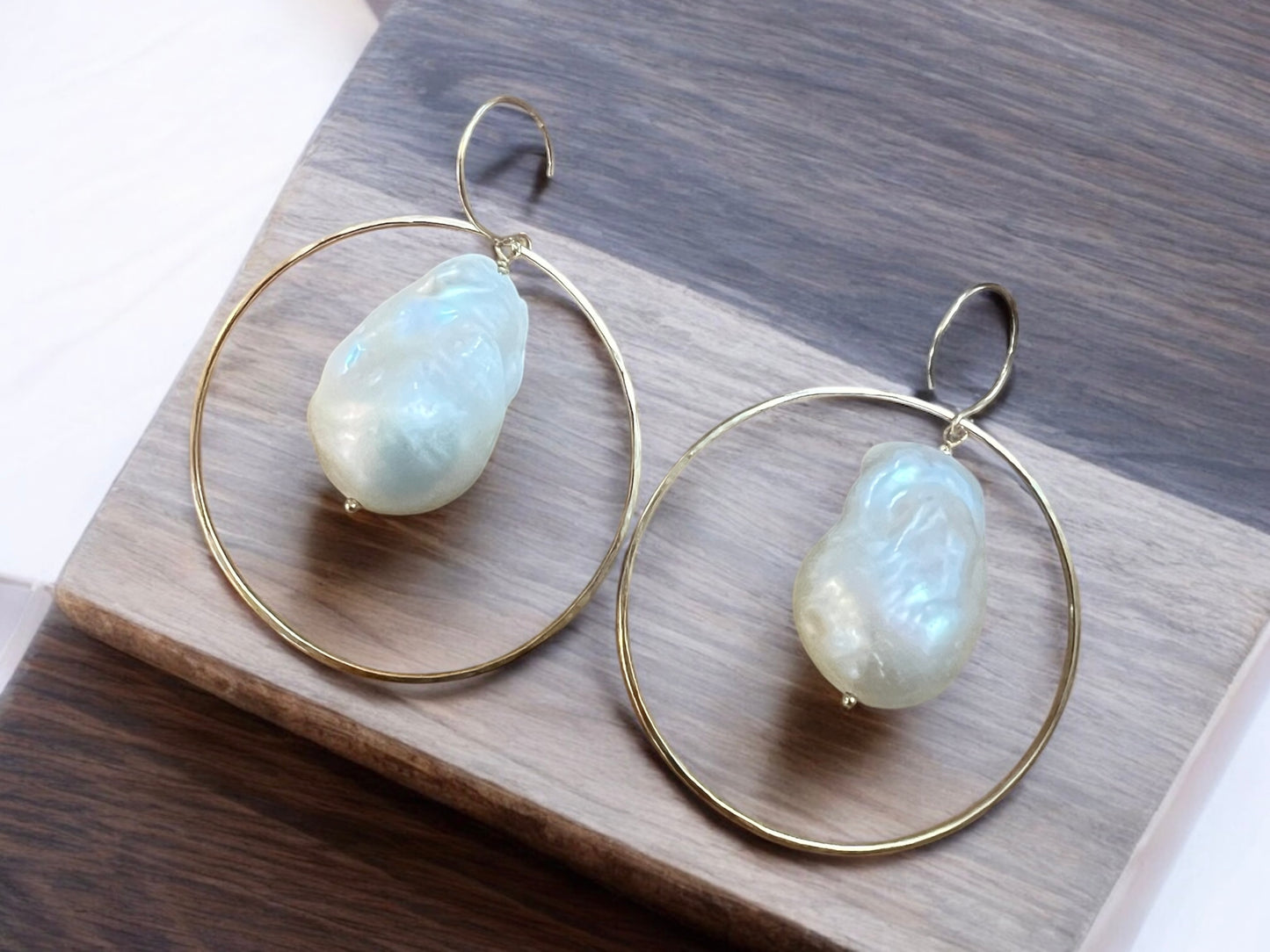 Fireball Hoop Earrings