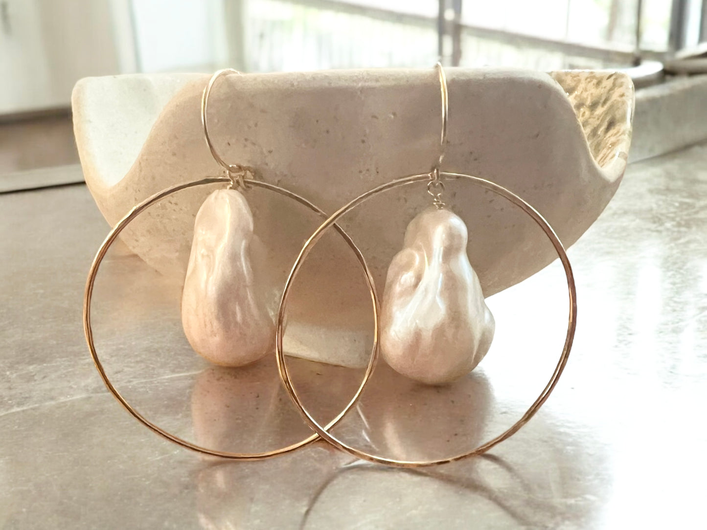 Fireball Hoop Earrings