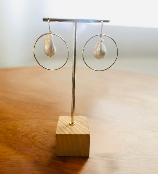 Fireball Hoop Earrings
