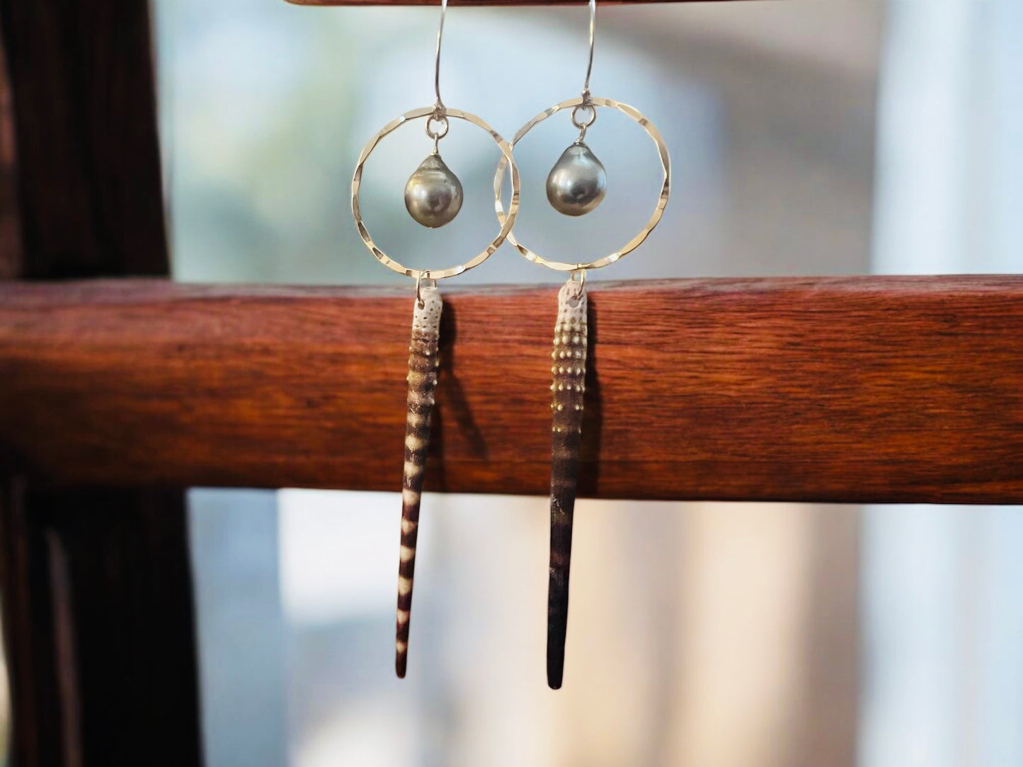 Tahitian & Red Wana Earrings