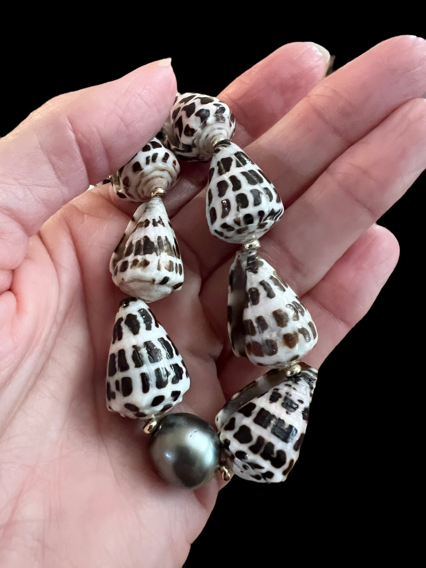 Tahitian Hebrew Cone Shell Necklace
