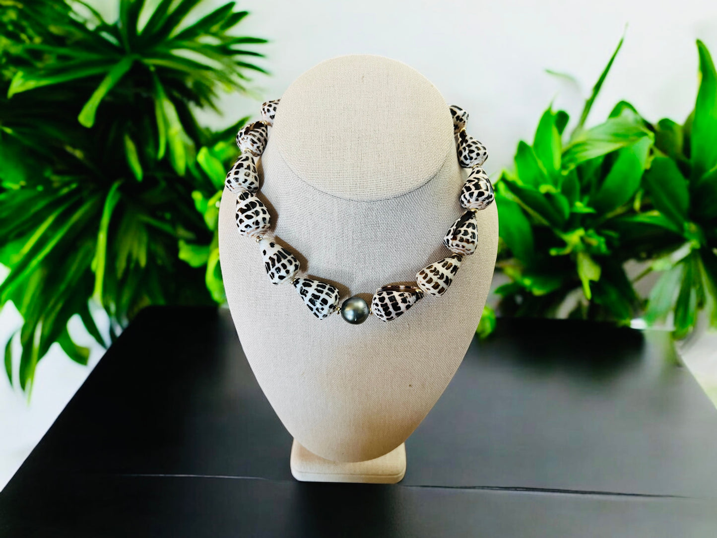 Tahitian Hebrew Cone Shell Necklace