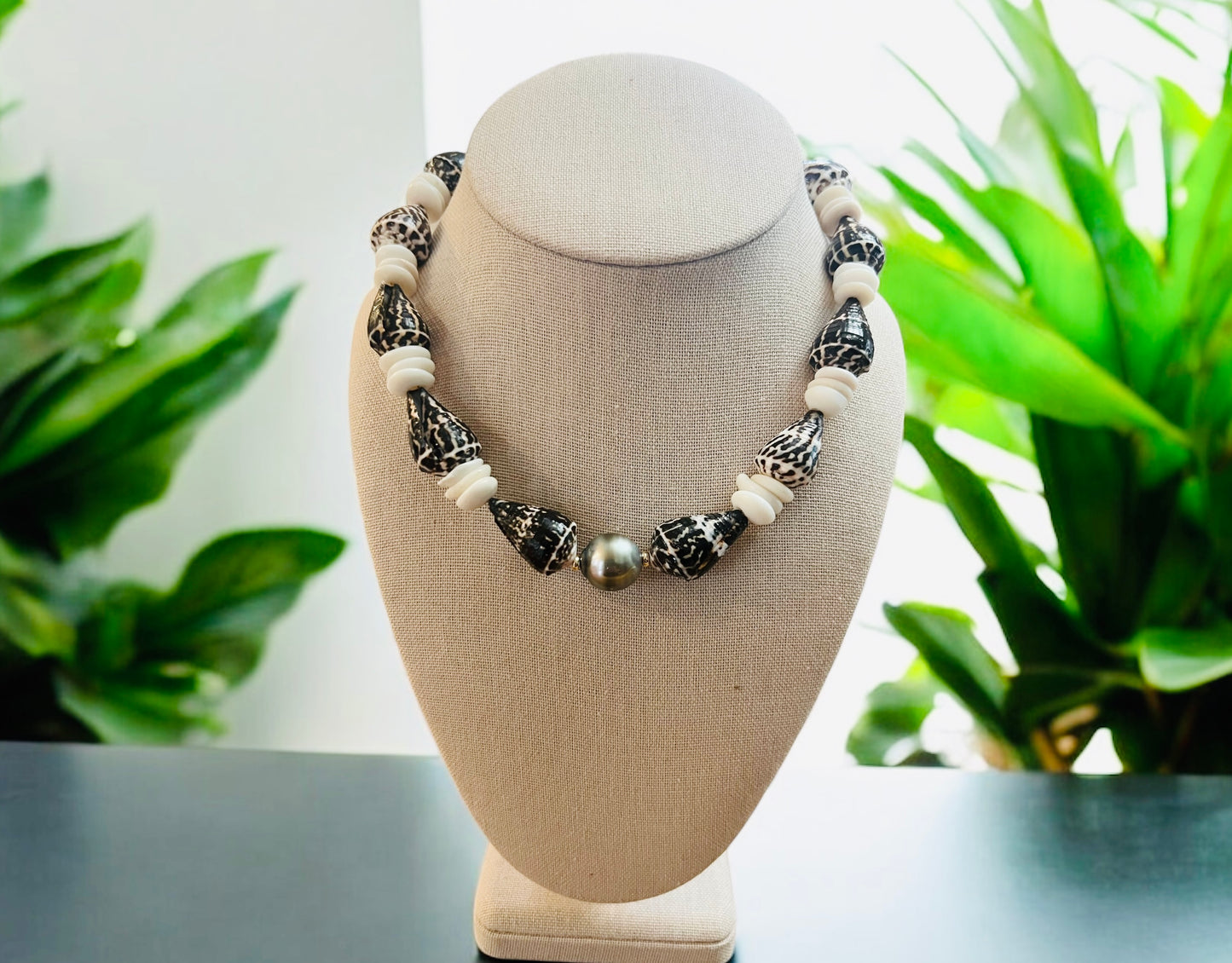 Tahitian Chaldean Cone Shell Necklace