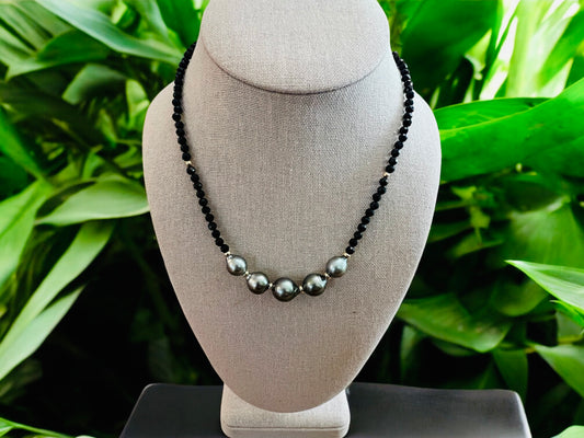 Spinel Bead Goddess Necklace