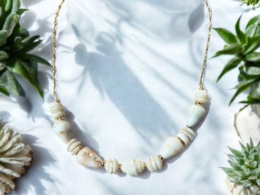 Pastel Shell Chain Necklace