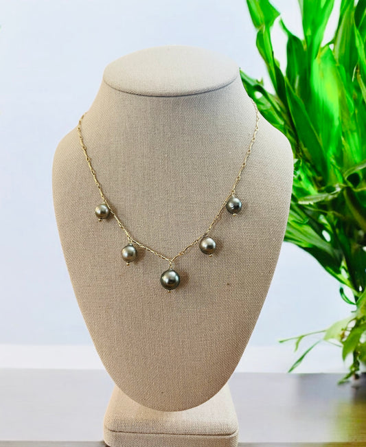 Tahitian Wave Chain Necklace