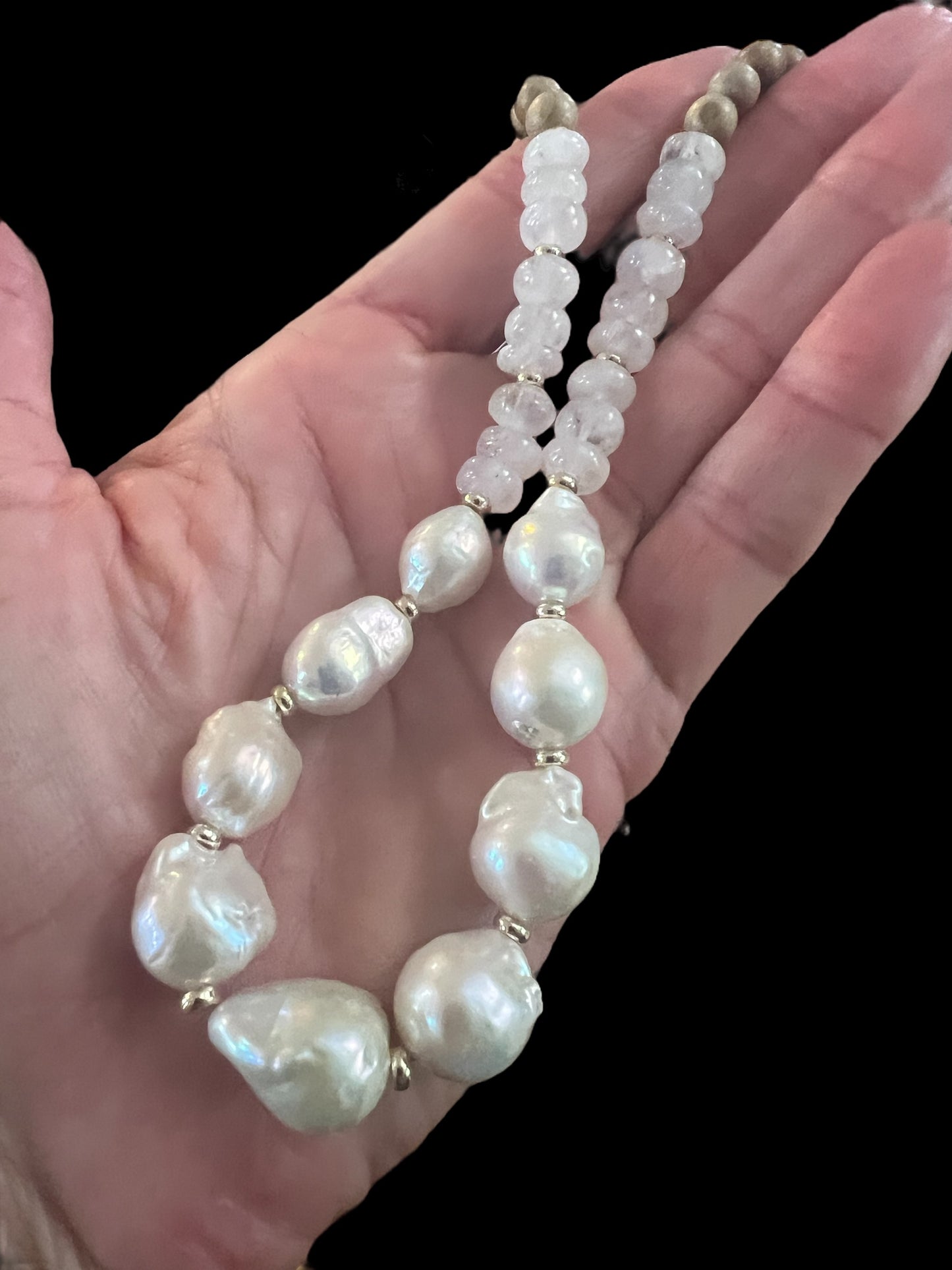Fireball Moonstone Necklace