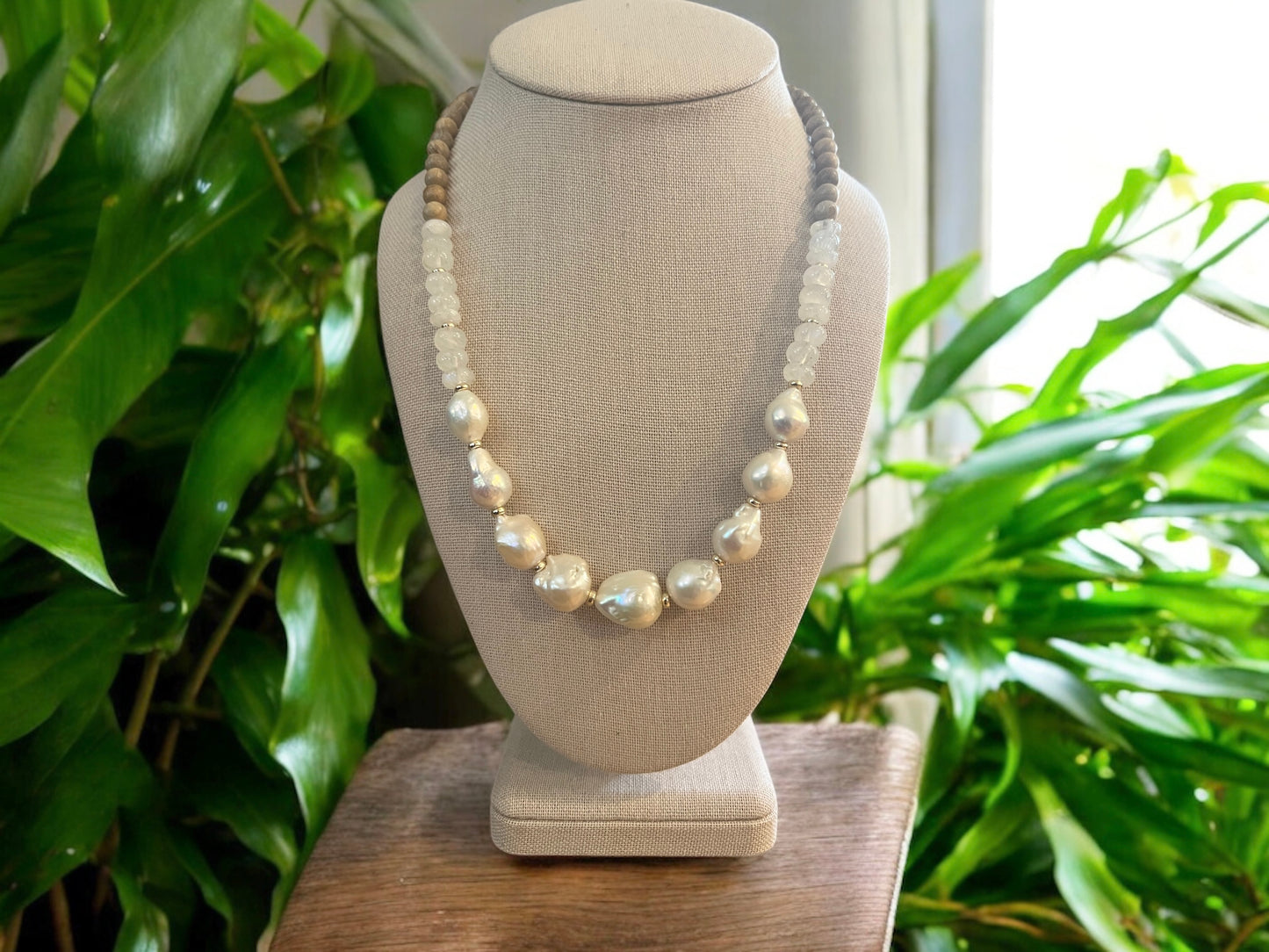 Fireball Moonstone Necklace