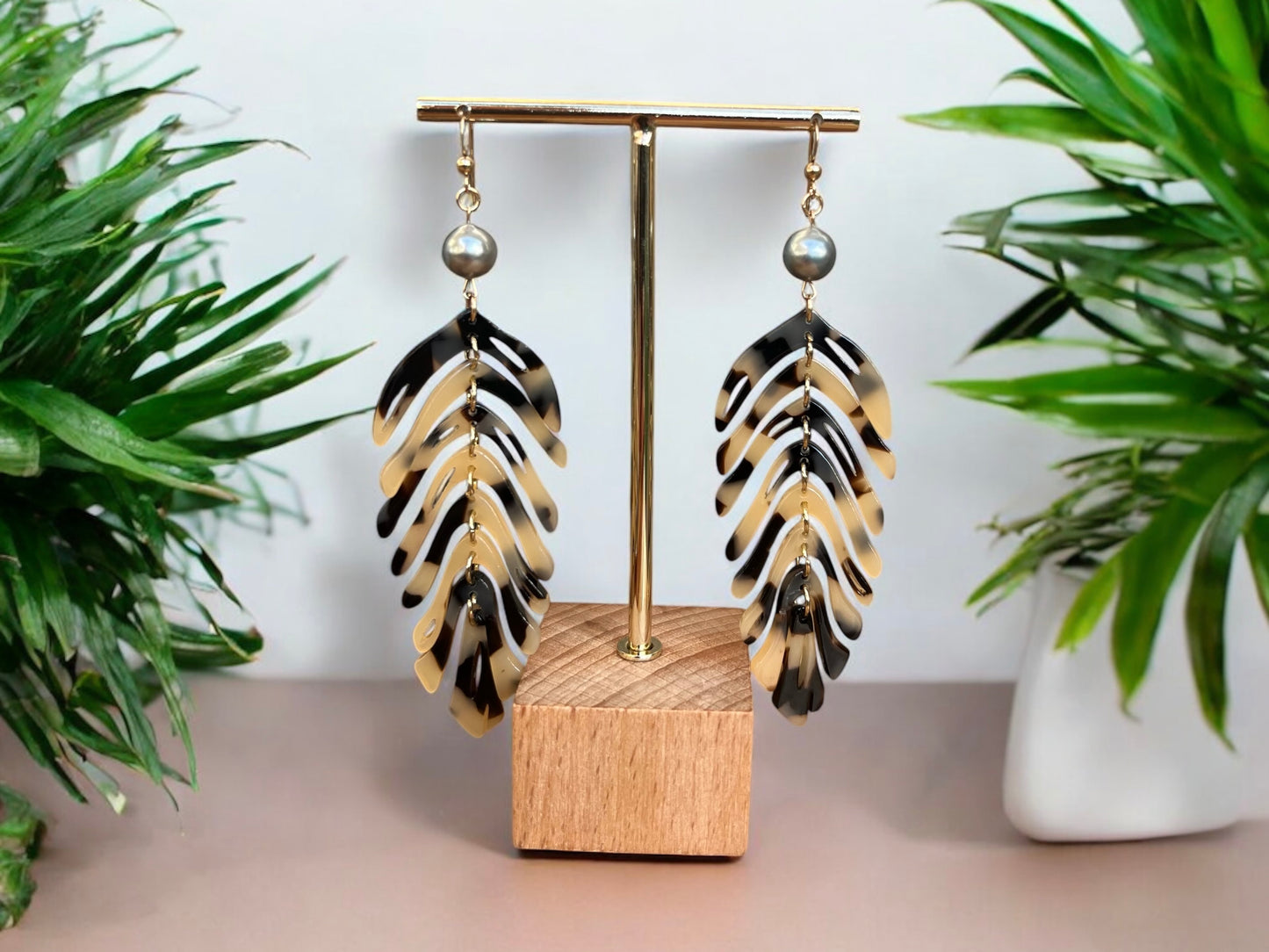Tiger Tahitian Earrings